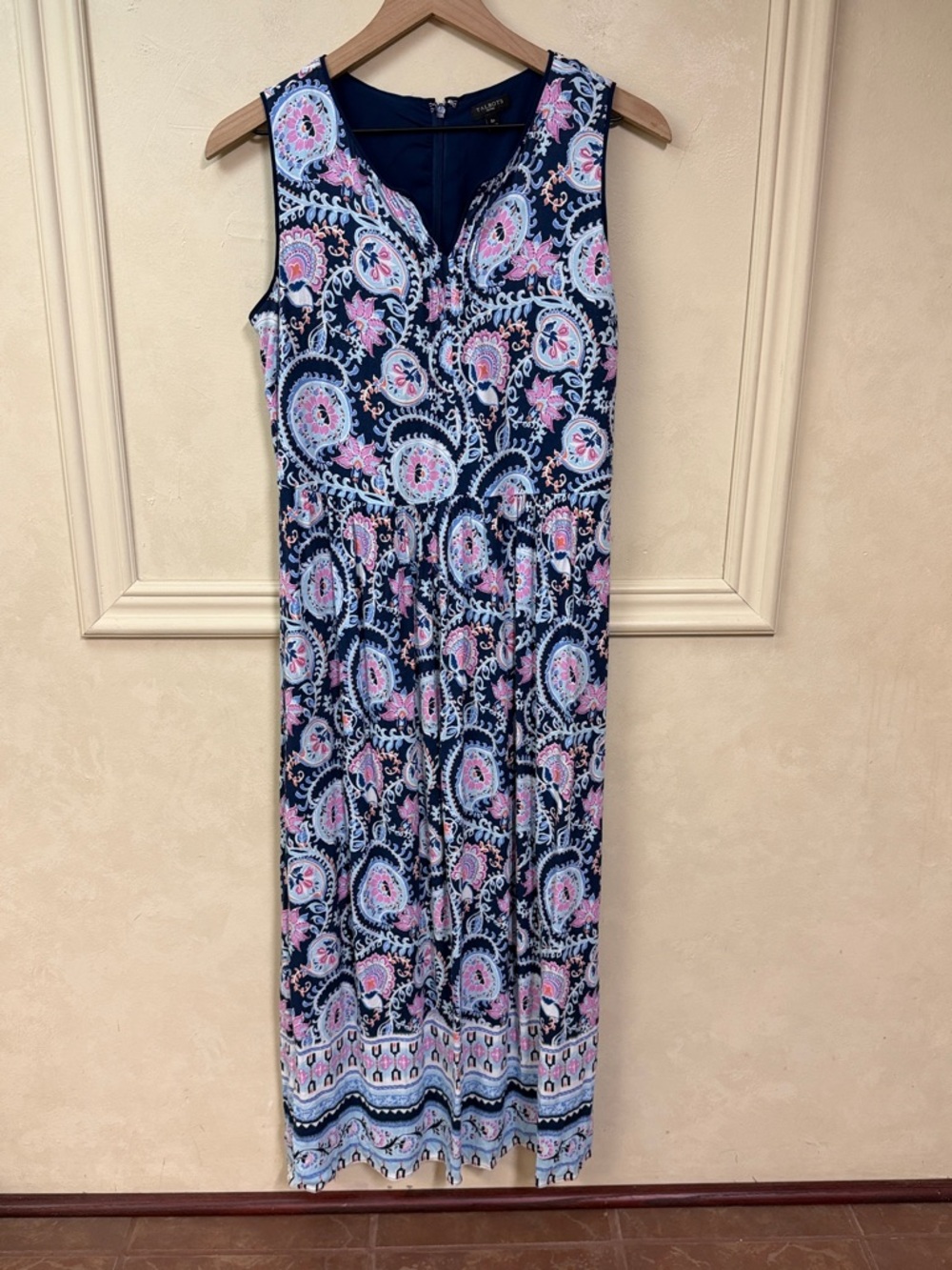 Talbots Paisley Print Maxi Dress size 8P